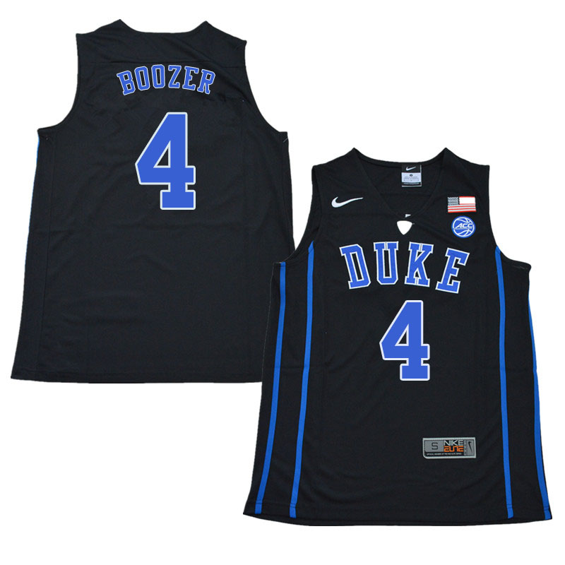 Duke Blue Devils #4 Carlos Boozer College Basketball Jerseys Sale-Black